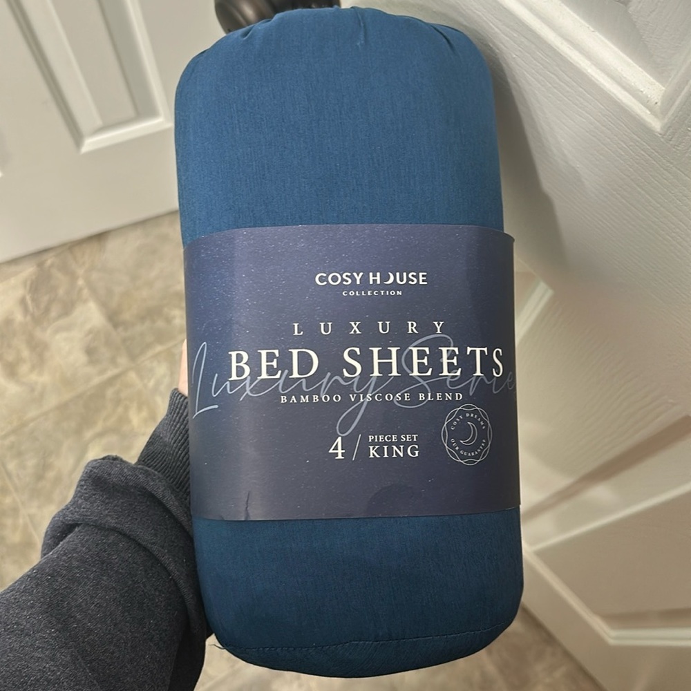 New Cosy House Luxury Bamboo bed sheet size king